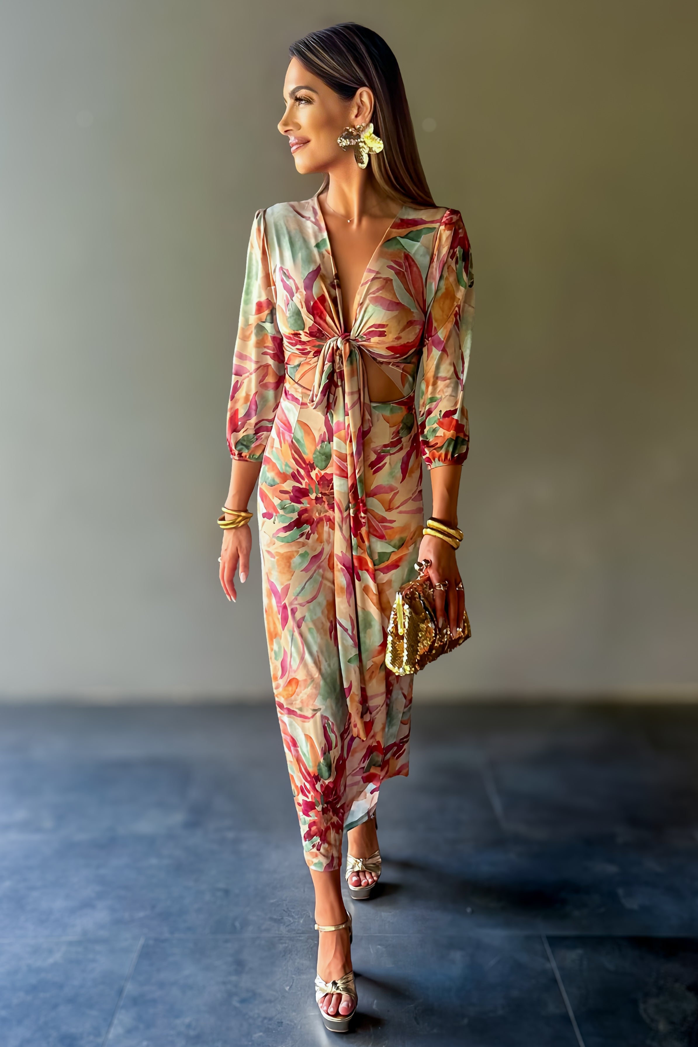 Liora Tropical Bloom Dress