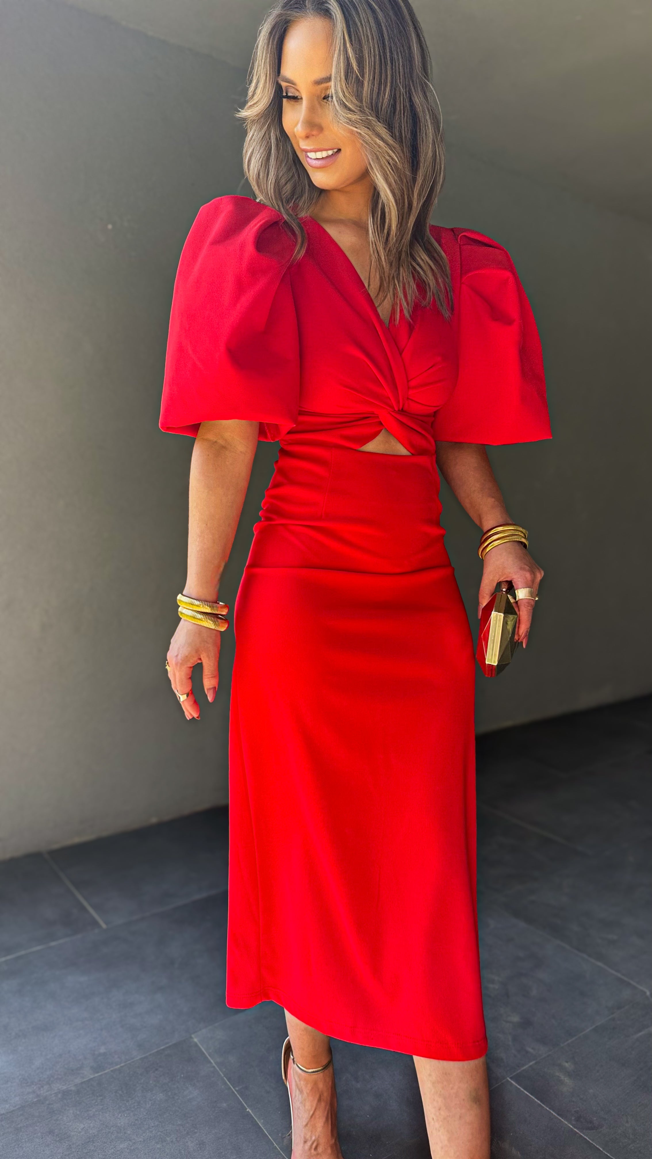 Amanda Scarlet Breeze Dress