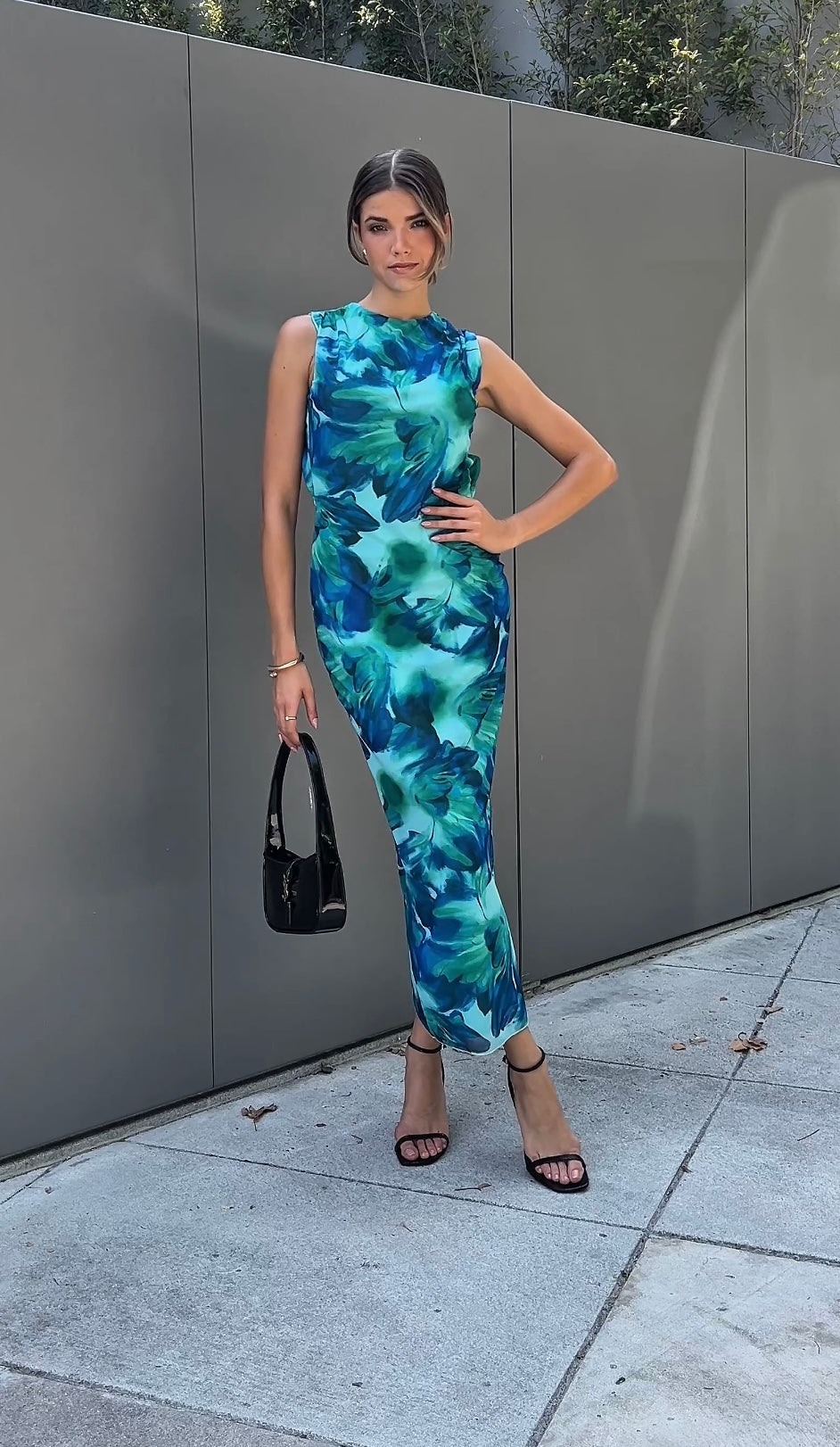 Giulia Aqua Blush Dress