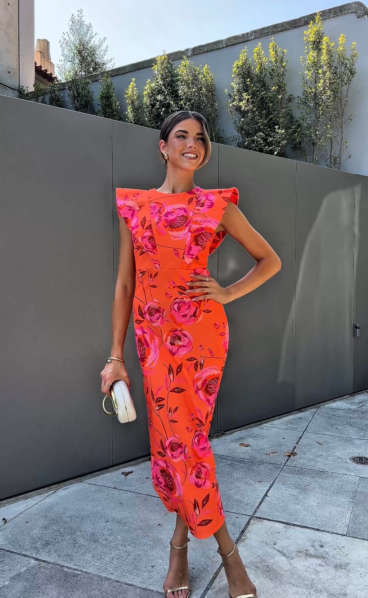 Olia Painted Garden Dress