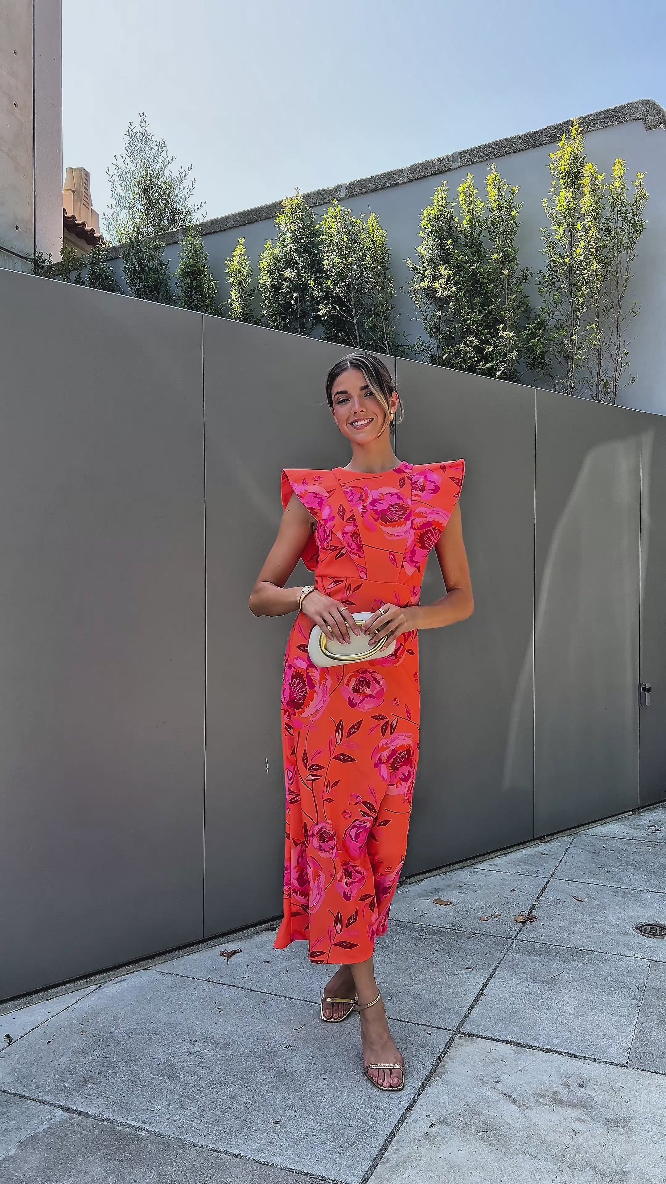 Olia Painted Garden Dress